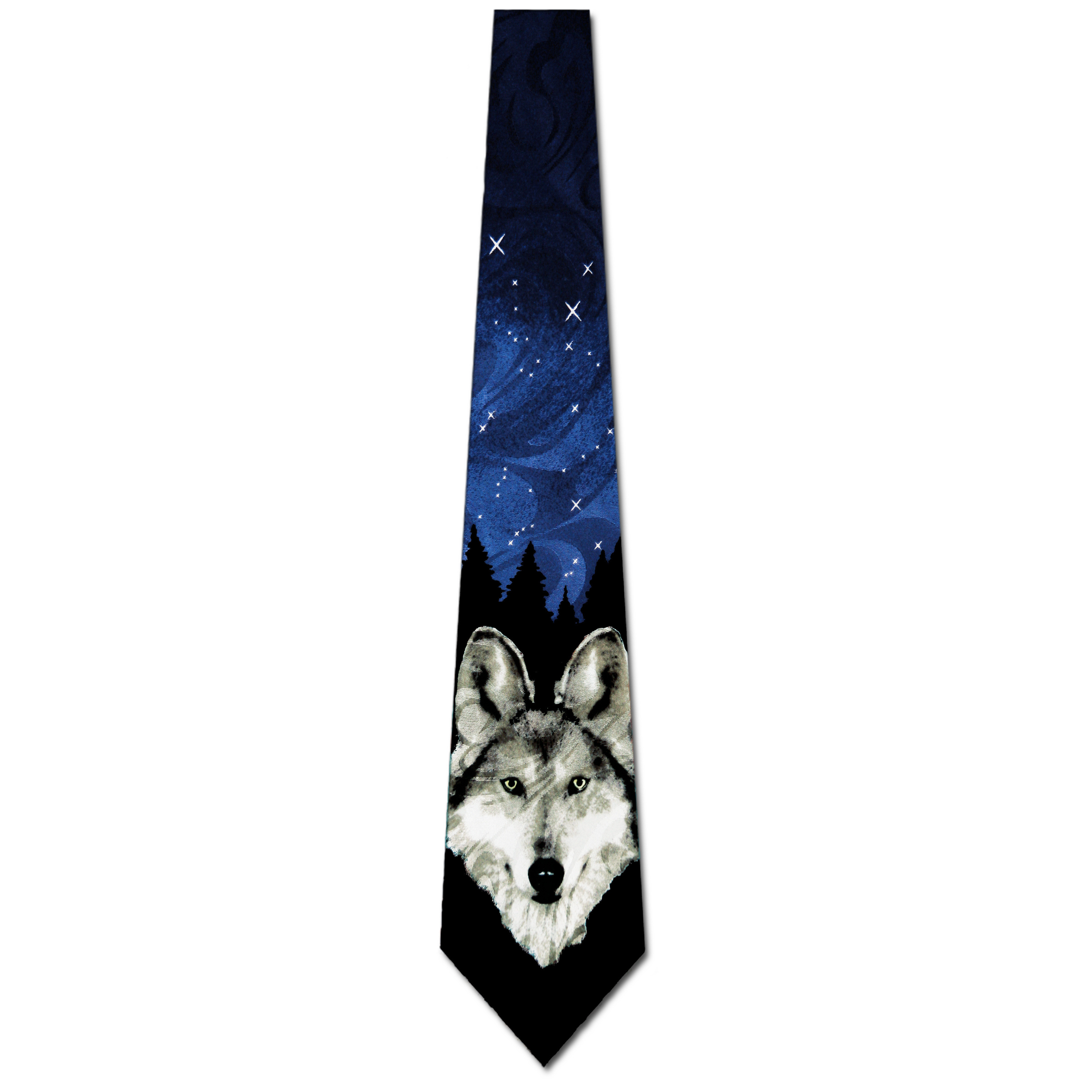824-100: Wolf Ties Wolves Necktie by Steven Harris at Abcties.com