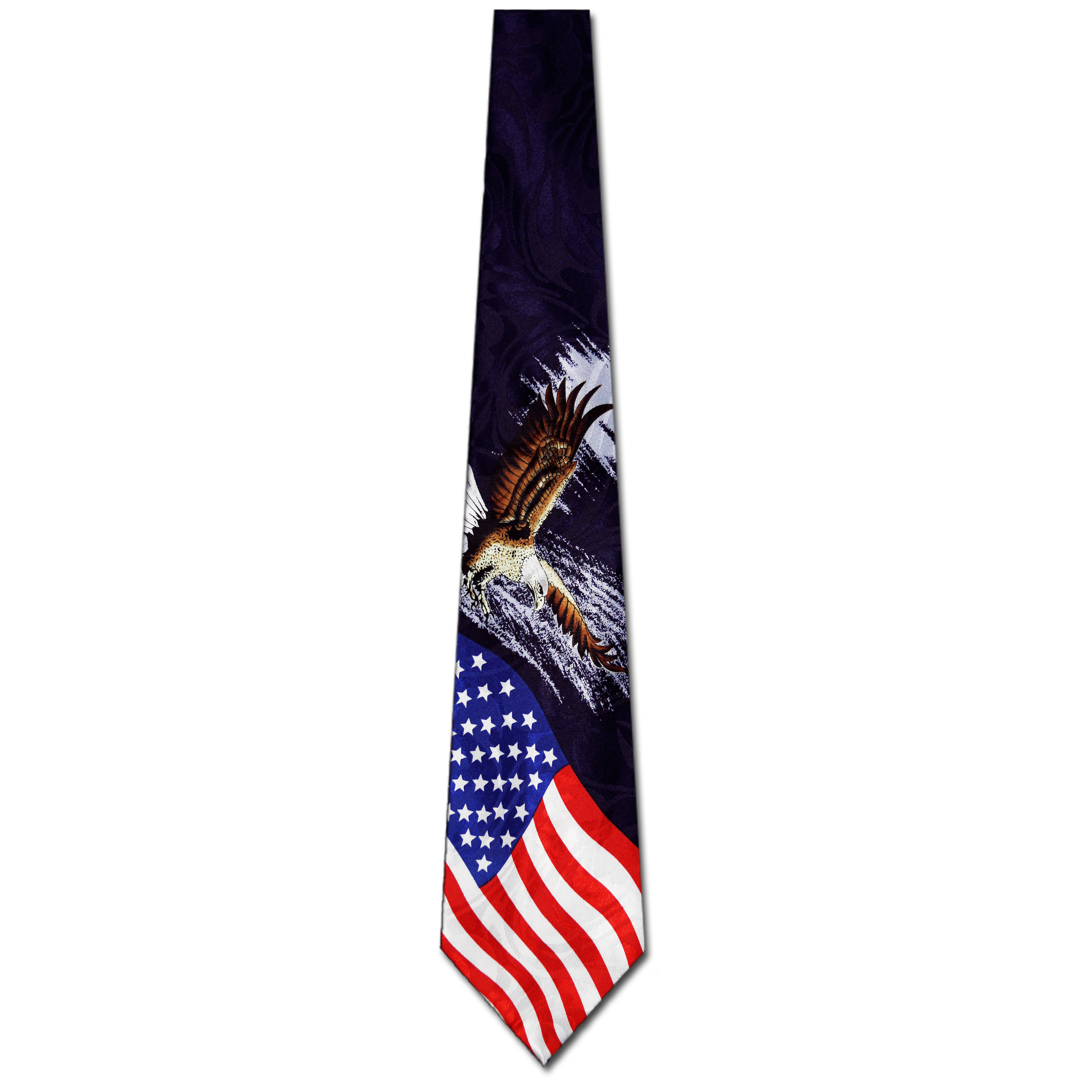 836-100: Flying Eagle Ties with Flag Neckties by Steven Harris at Abcties.com
