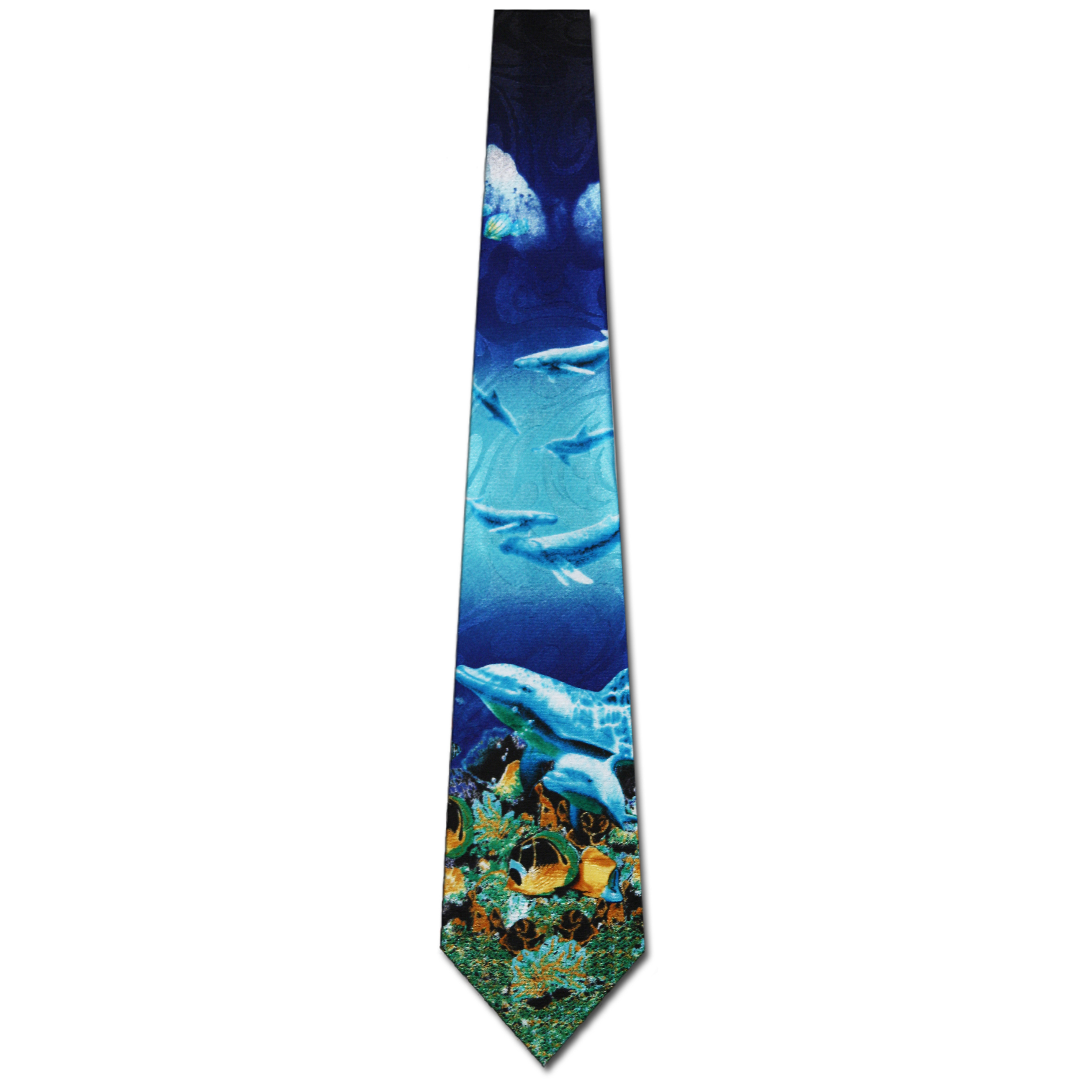 852-100: Fish Ties Dolphin Neckties Sea Ocean by Steven Harris at Abcties.com