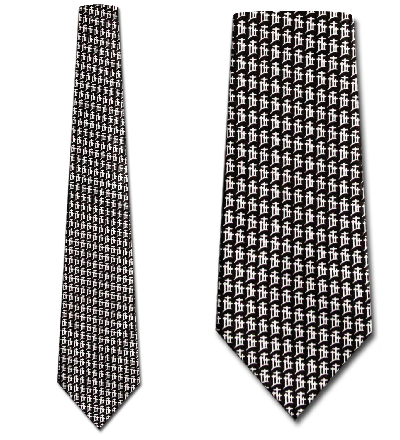 901-100: Calvary Cross Ties Crosses Necktie Christian Black by Steven Harris at Abcties.com