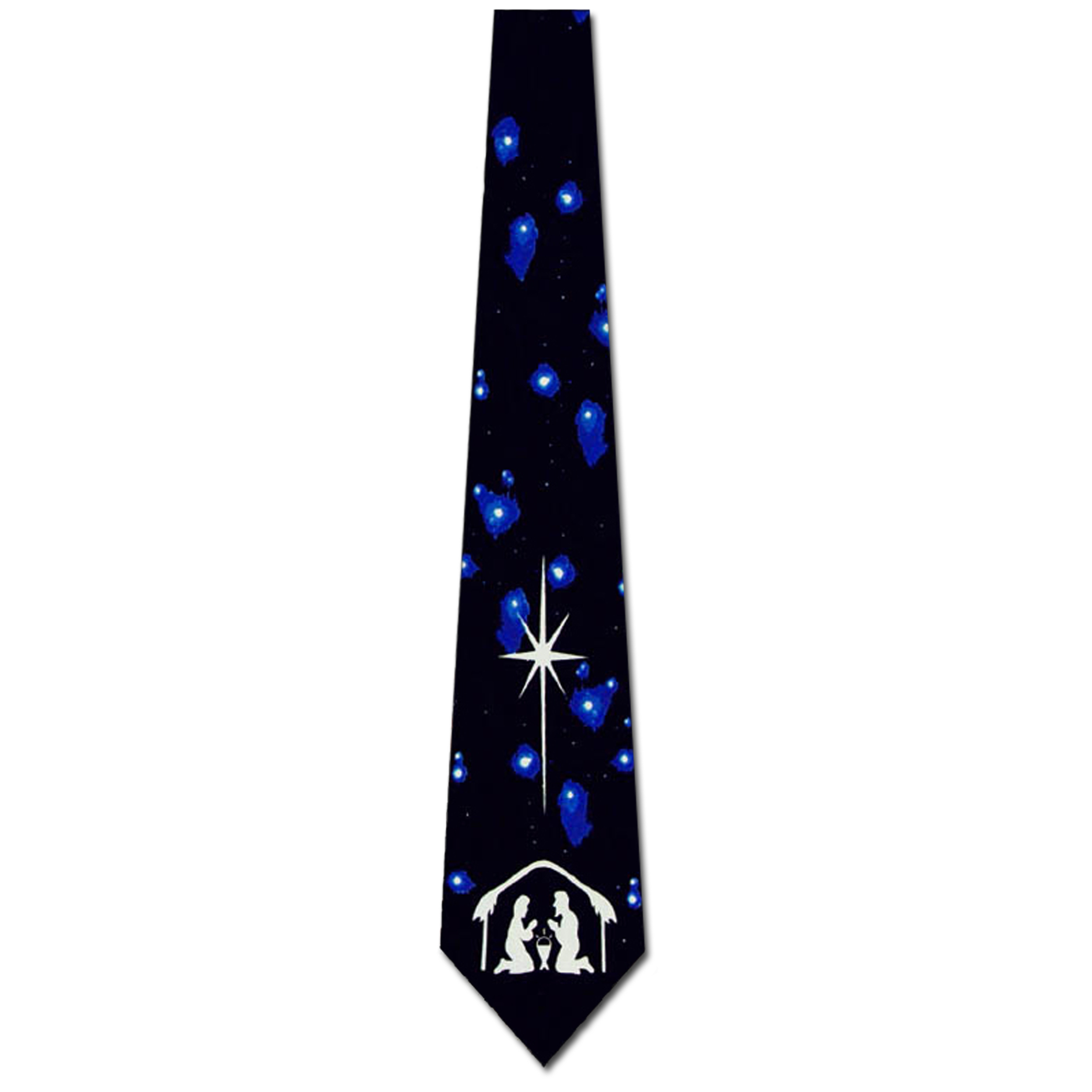 908-100: Nativity Ties Religious Christmas Neckties Abstract Black by Steven Harris at Abcties.com