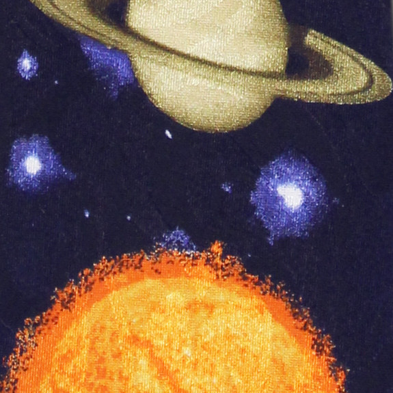 919-102: Planets Ties Outer Space Neckties Navy by Steven Harris