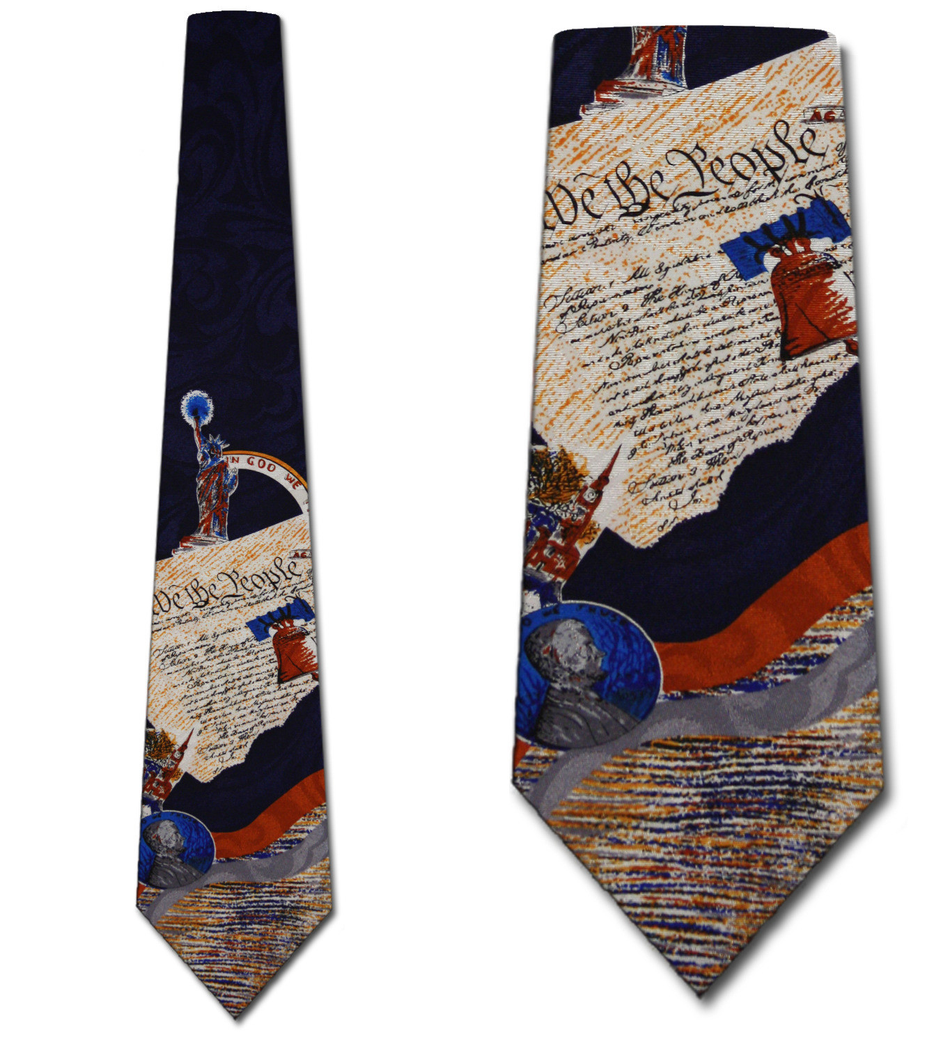 920-100: Constitution Neckties American Ties Navy by Steven Harris