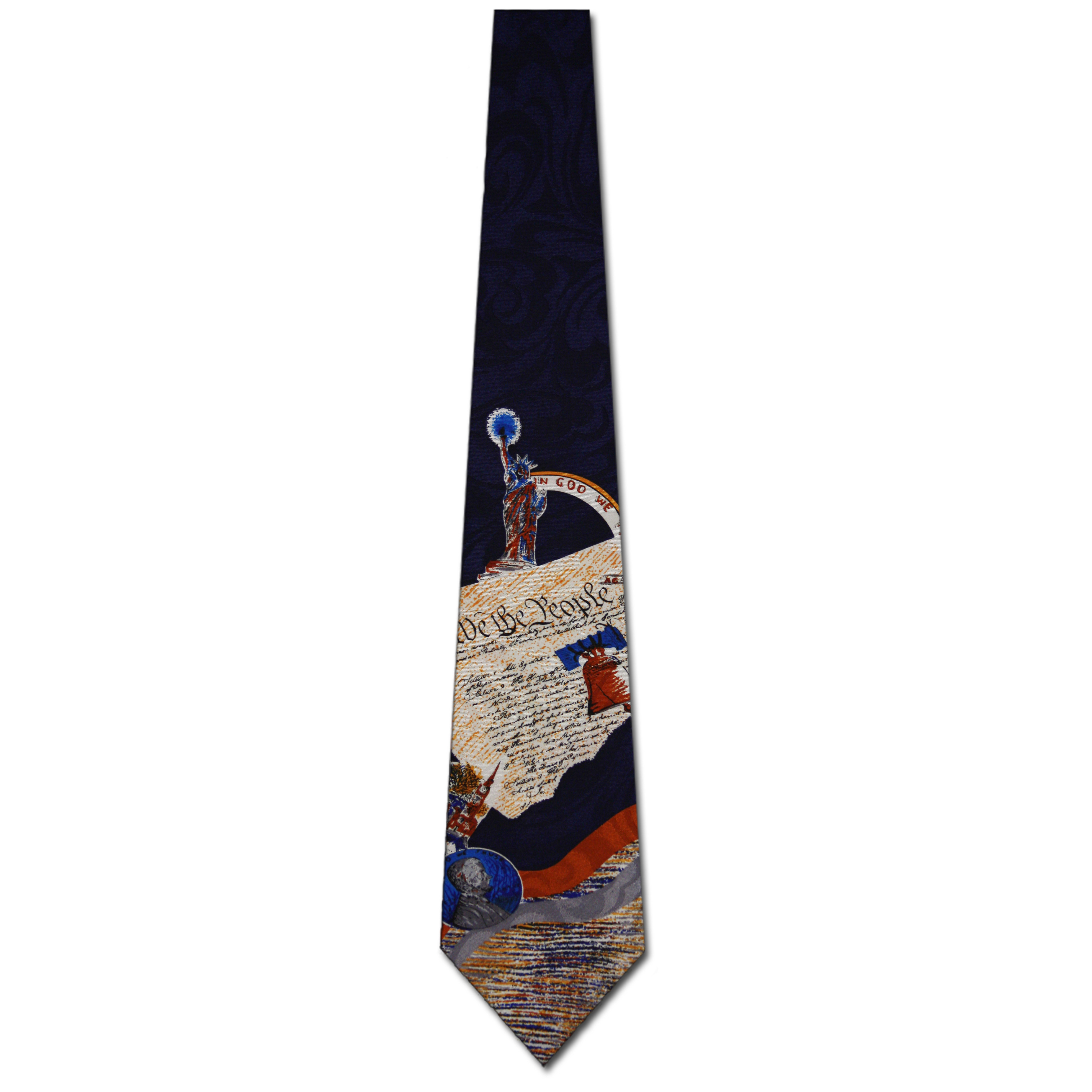 920-100: Constitution Neckties American Ties Navy by Steven Harris at Abcties.com
