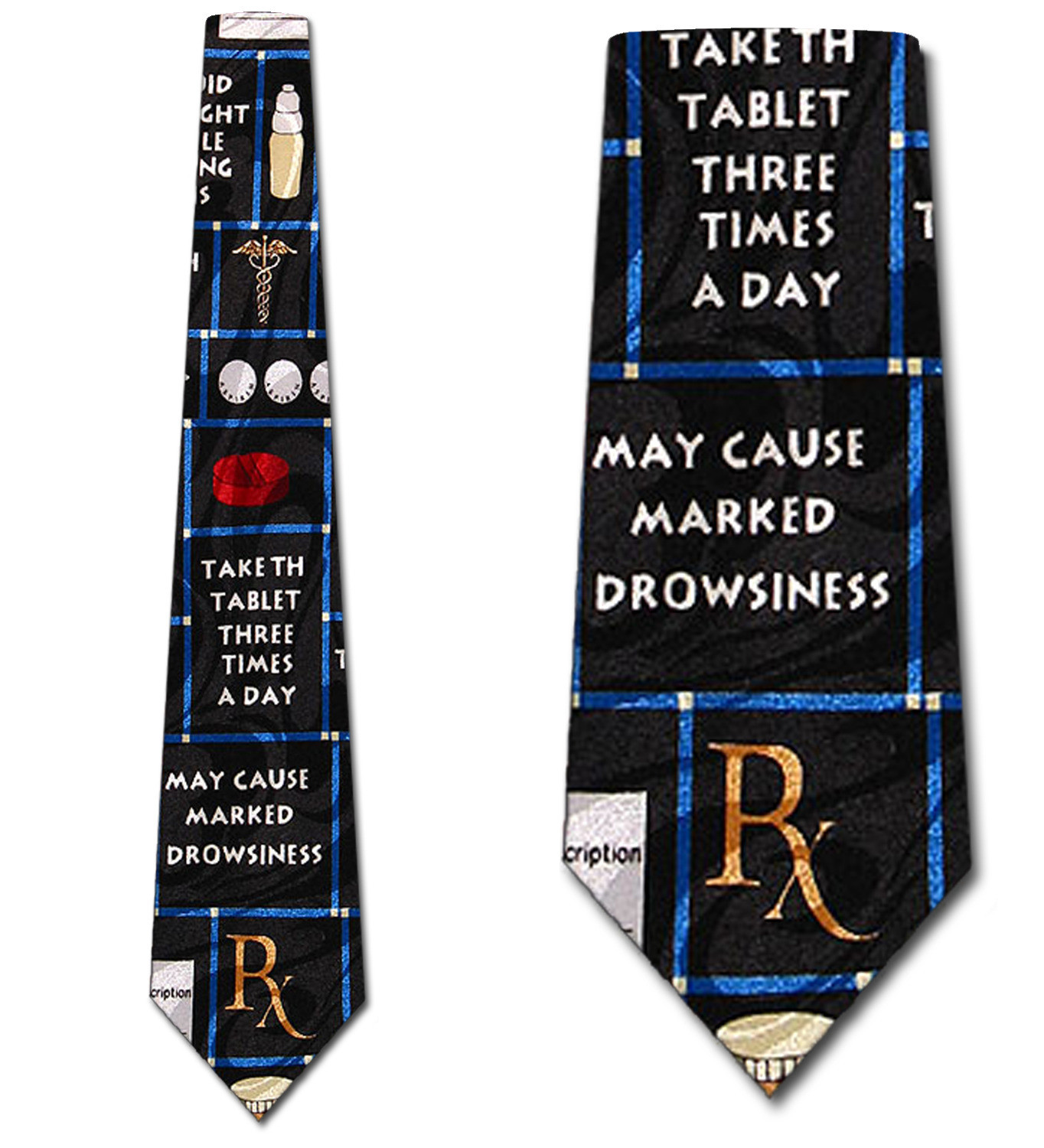 924-100: Pharmacist Ties Pharmacy Neckties Squares by Steven Harris