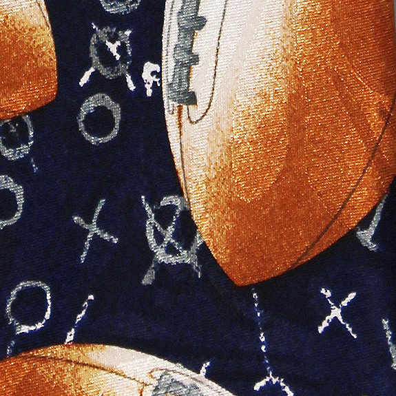 932-102: Football Ties Navy Gridiron Neckties by Steven Harris