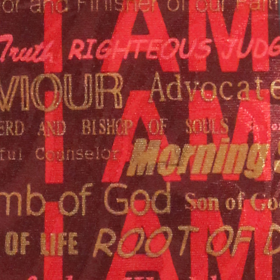 946-104: I am Tie Inspirational Religious Neckties Red by Steven Harris
