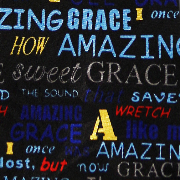 947-100: Amazing Grace Ties Inspirational Neckties Black by Steven Harris at Abcties.com