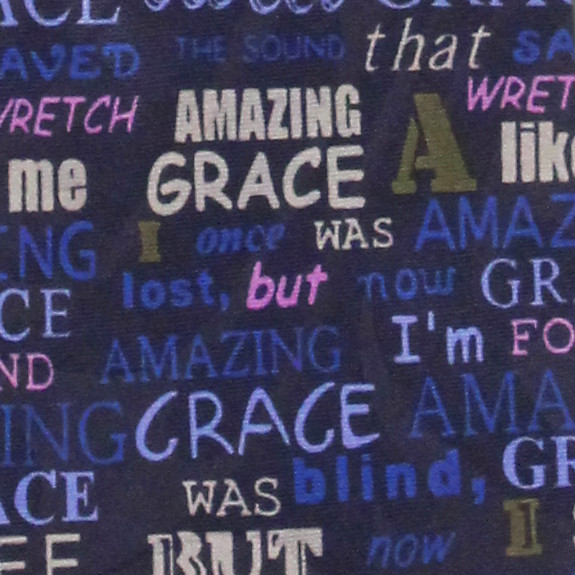 947-102: Amazing Grace Ties Inspirational Neckties Navy by Steven Harris