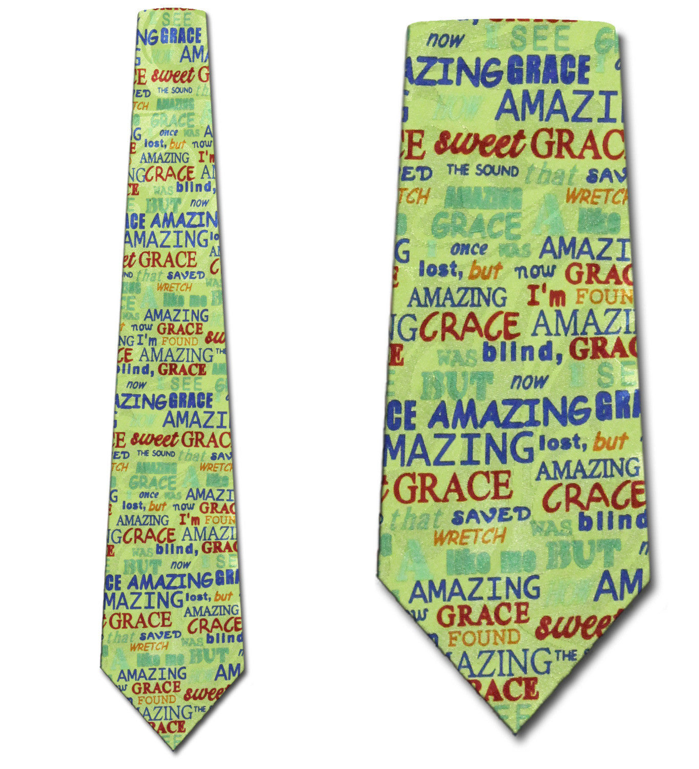 947-104: Amazing Grace Ties Inspirational Neckties Yellow by Steven Harris