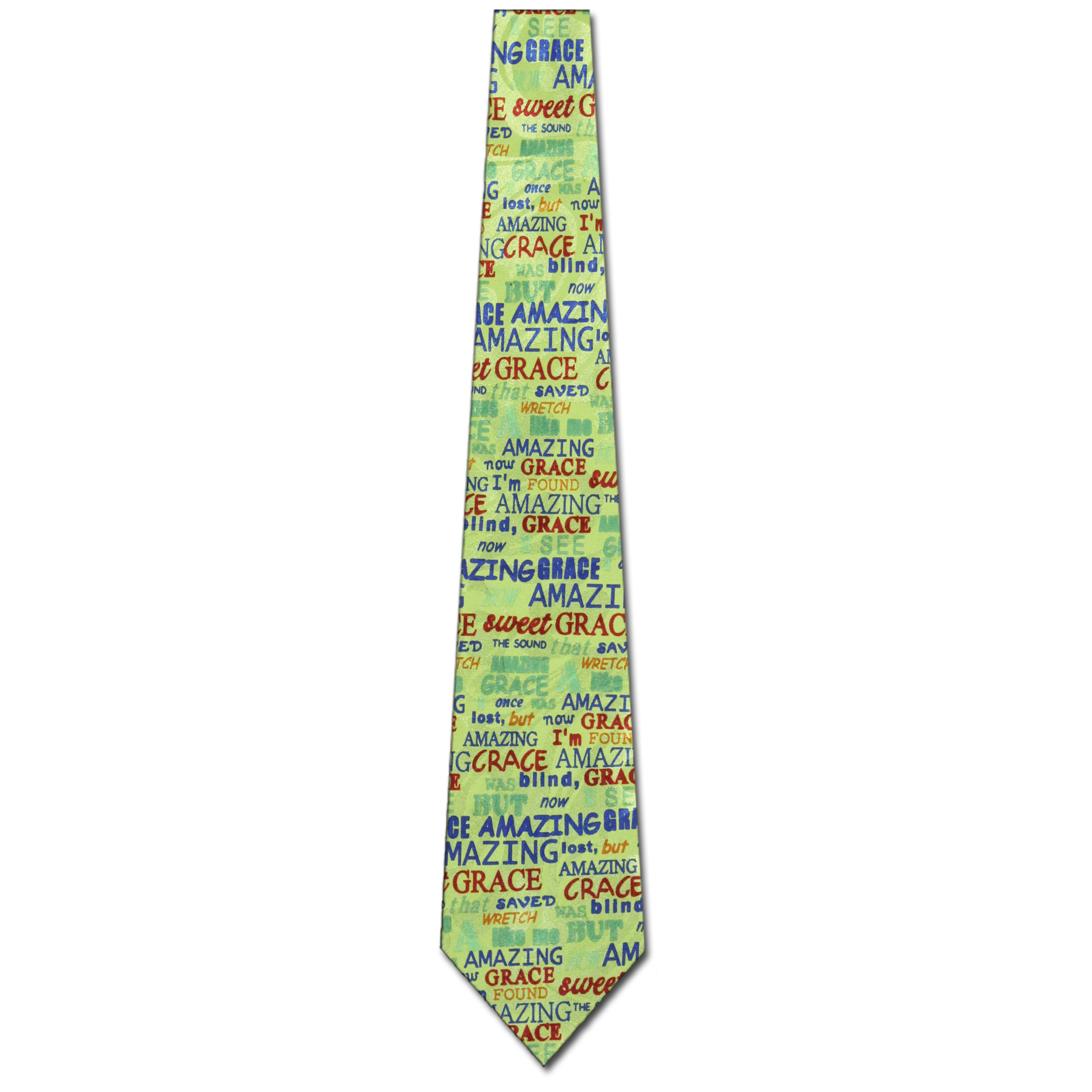 947-104: Amazing Grace Ties Inspirational Neckties Yellow by Steven Harris at Abcties.com