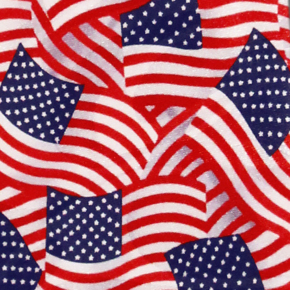 953-100: Stacked US Flag Ties Allover American Flag Neckties by Steven Harris