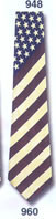 960-100: Antique American Flag Ties US United States Flags Necktie by Steven Harris