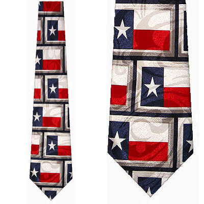 961-100: Texas Flag Ties Repeat Necktie by Steven Harris
