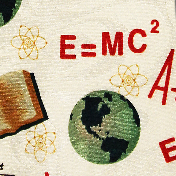 973-100: E=mc2 Ties Science Neckties Cream by Steven Harris