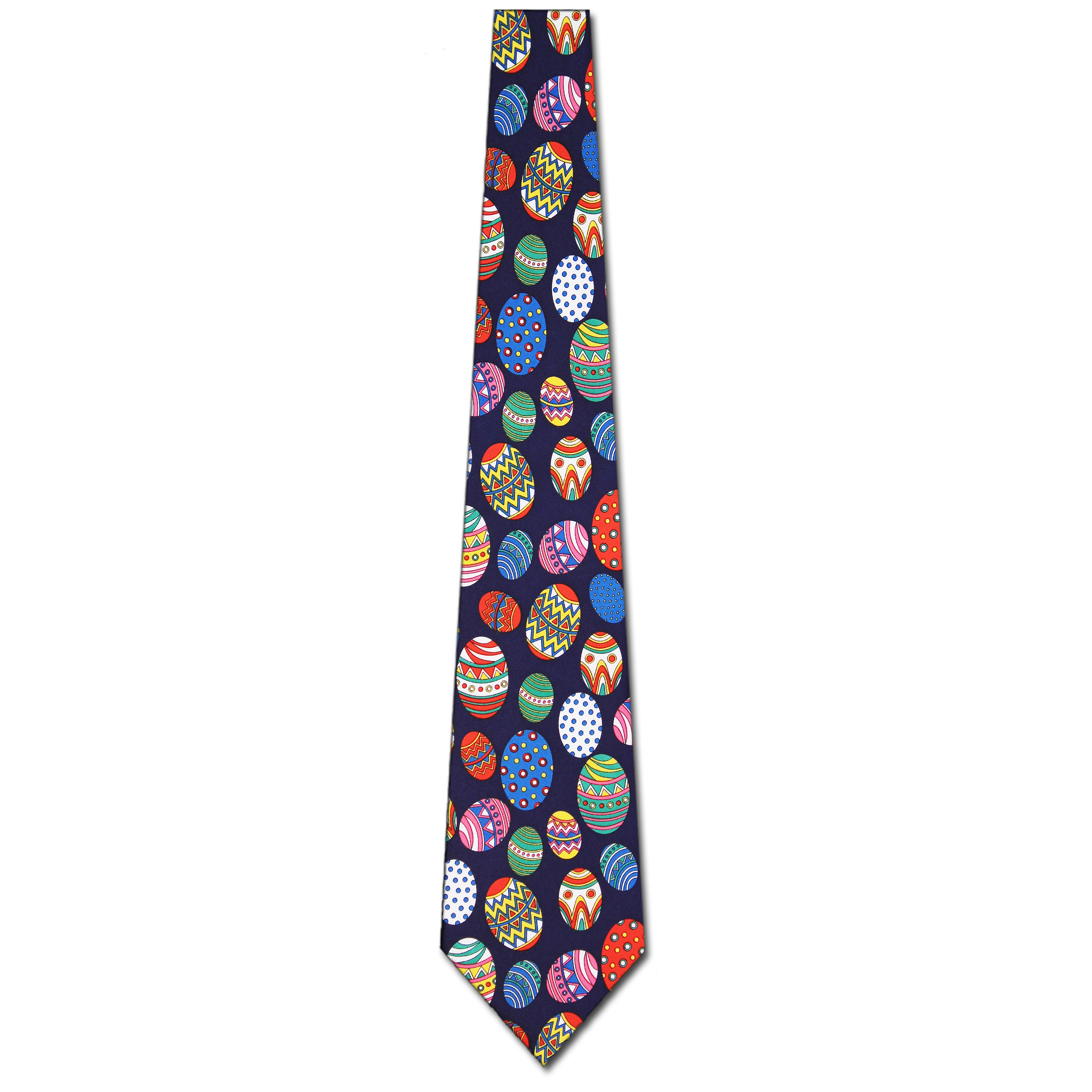 989-102: Easter Egg Ties Pysanka Neckties Navy by Steven Harris at Abcties.com